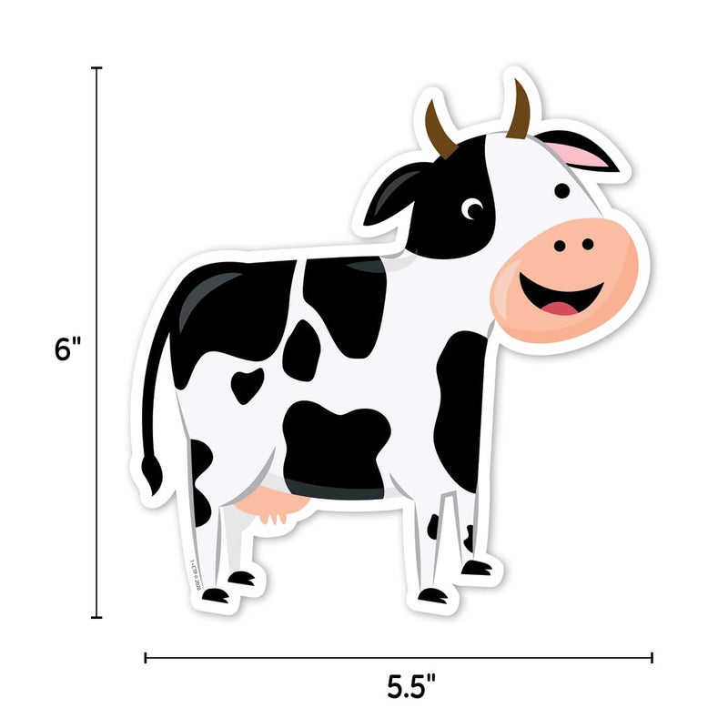 Creative Teaching Press Farm Friends 6" Designer Cut-Outs (10227) - Image 3
